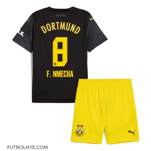 Camiseta Borussia Dortmund Felix Nmecha #8 Visitante Equipación para niños 2024-25 manga corta (+ pantalones cortos)